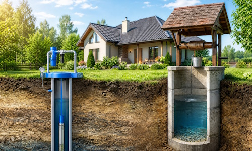 Автономное водоснабжение загородного дома Котлас: скважина или колодец